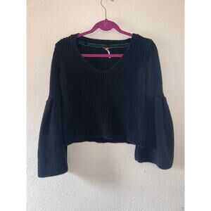 Free People Bell Sleeve Scoop Neck Women's Sweater